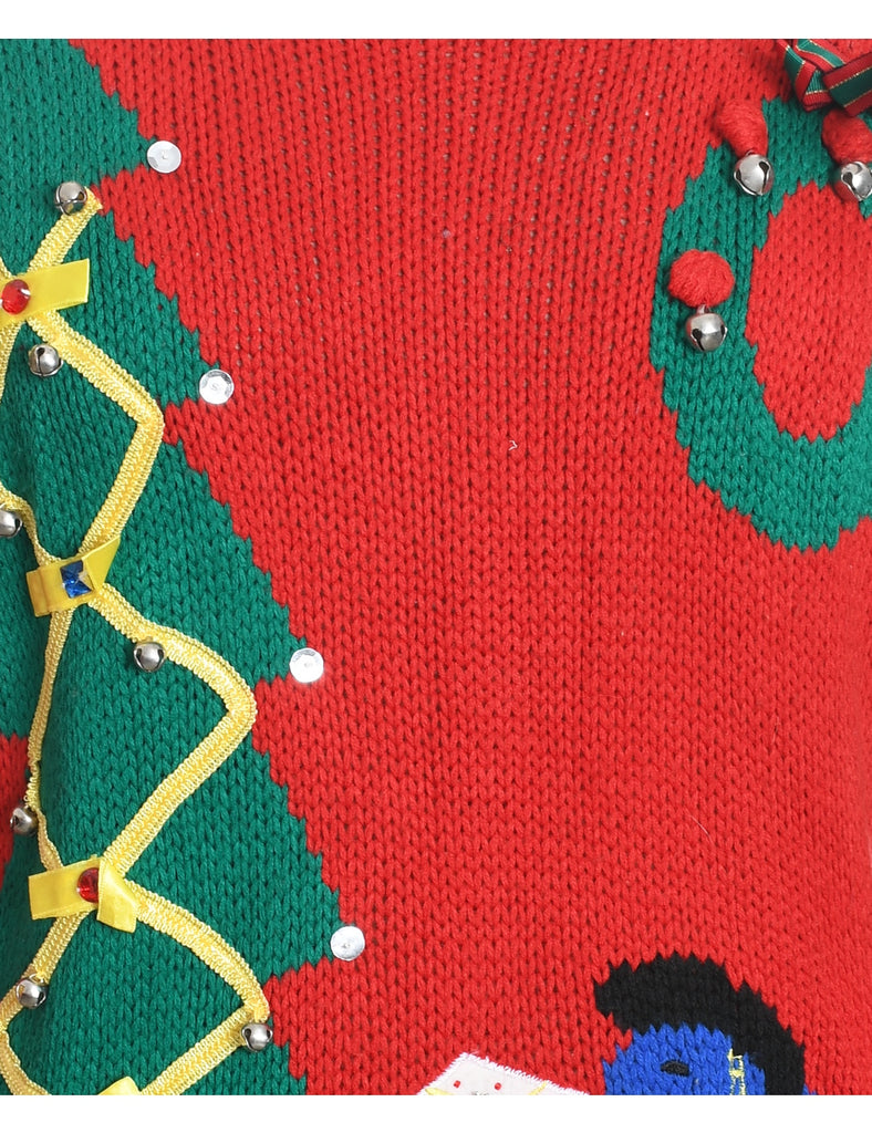 Christmas Tree Design Jumper - M