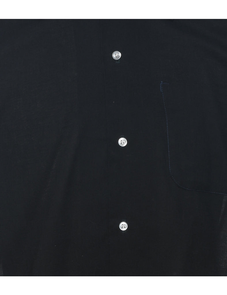 Classic 1970s Black Shirt - M