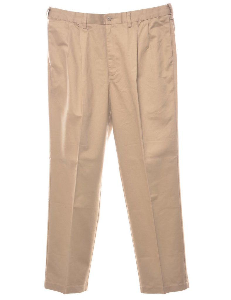 Classic Light Brown Tapered Trousers - W37 L32