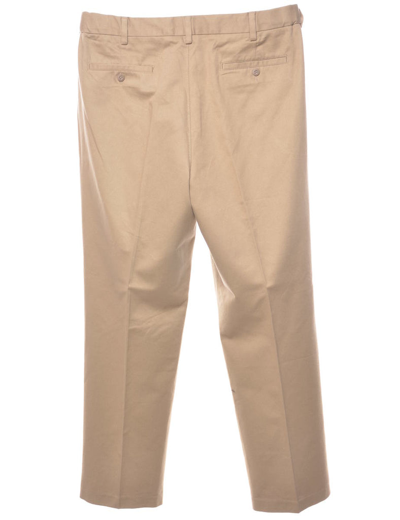Classic Light Brown Tapered Trousers - W37 L32