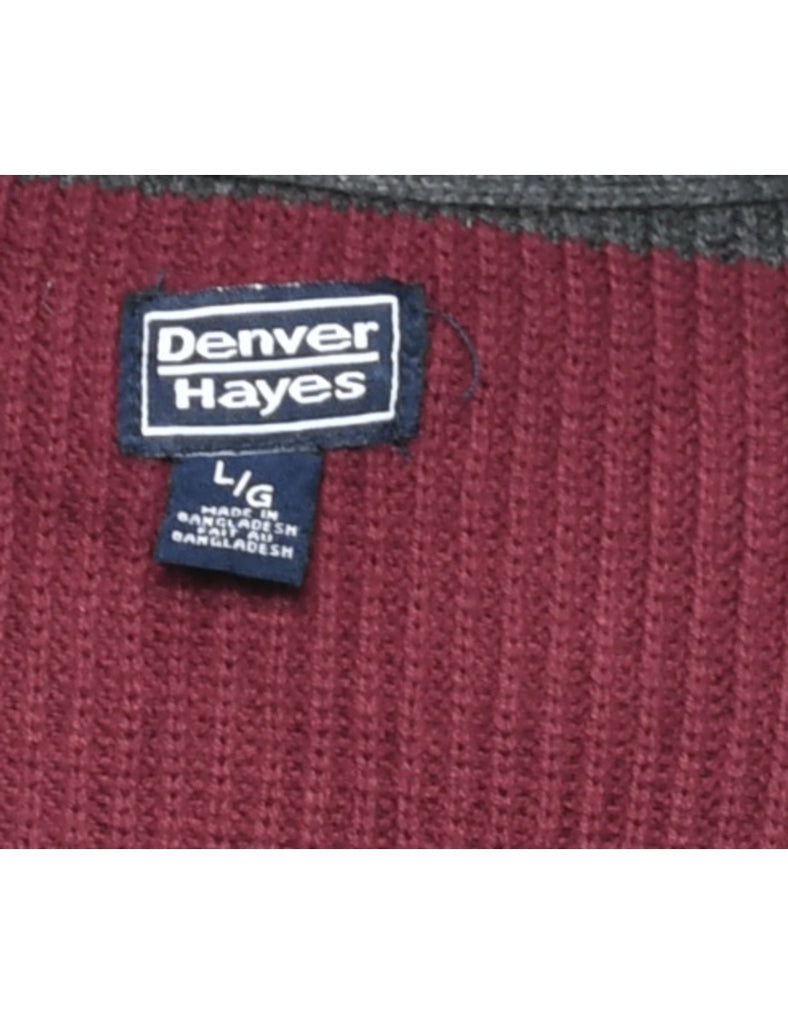 Colour Block Jumper - L