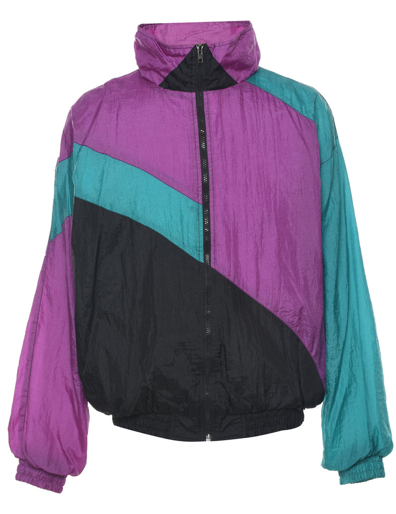 Colour Block Nylon Jacket - XL