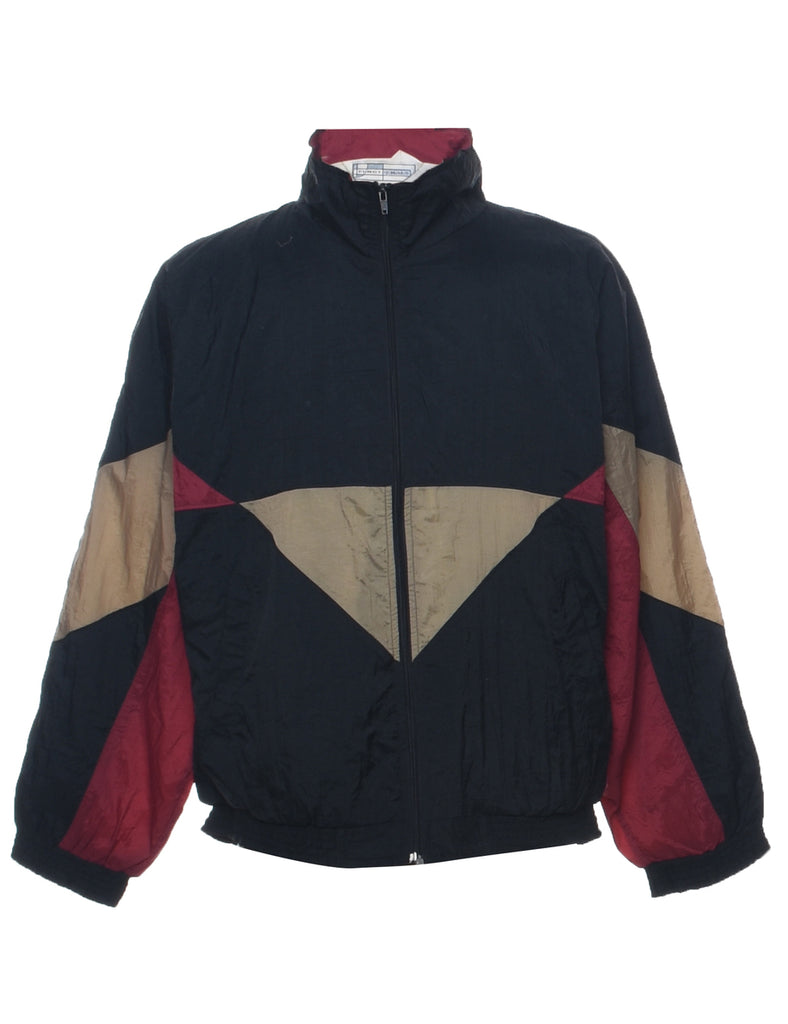 Colour Block Nylon Jacket - L