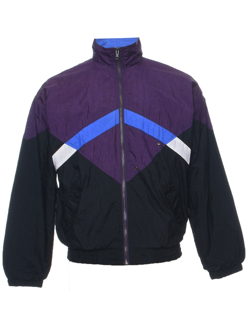 Colour Block Nylon Jacket - S