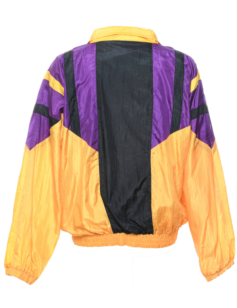 Colour Block Nylon Jacket - L