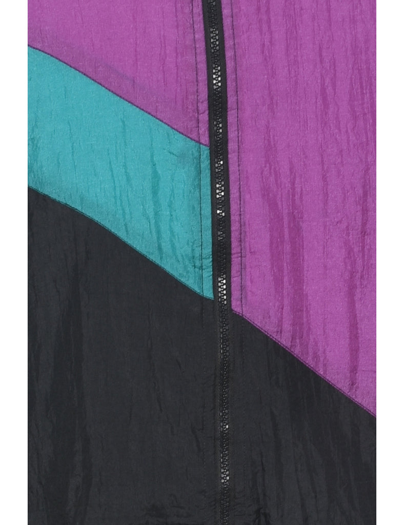 Colour Block Nylon Jacket - XL