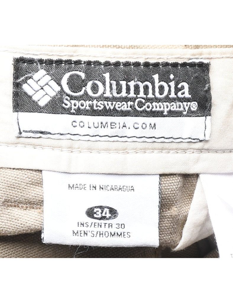 Columbia Beige Cargo Trousers - W34 L30
