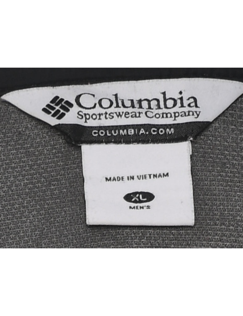 Columbia Black Classic Nylon Jacket - XL