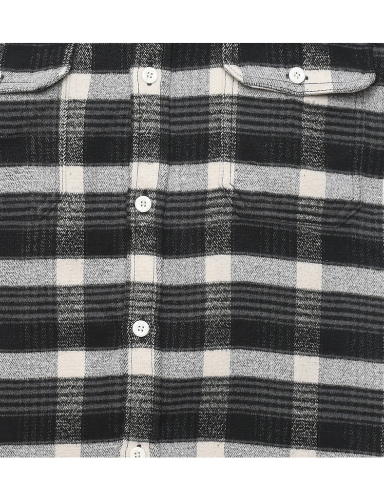 Columbia Checked Black & White Shirt - L