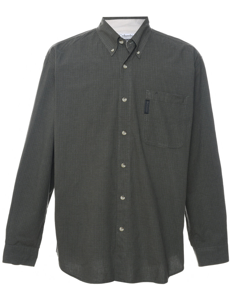 Columbia Checked Green Shirt - L