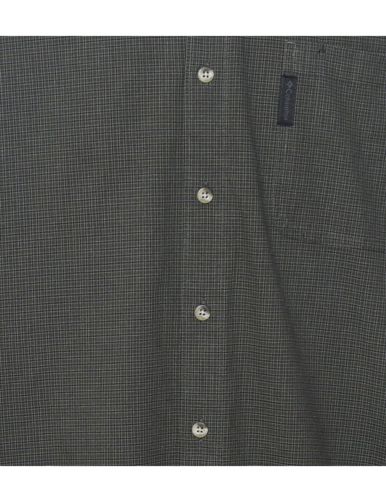 Columbia Checked Green Shirt - L