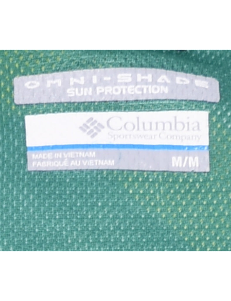 Columbia Checked Green Shirt - M