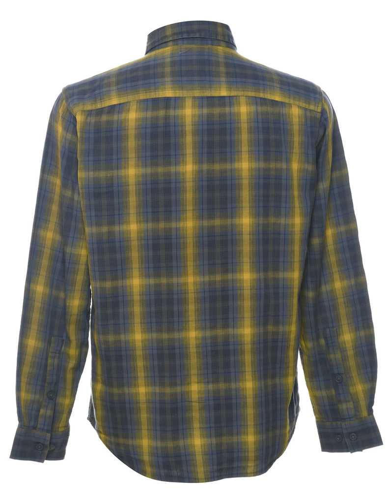 Columbia Checked Grey & Yellow Flannel Shirt - S