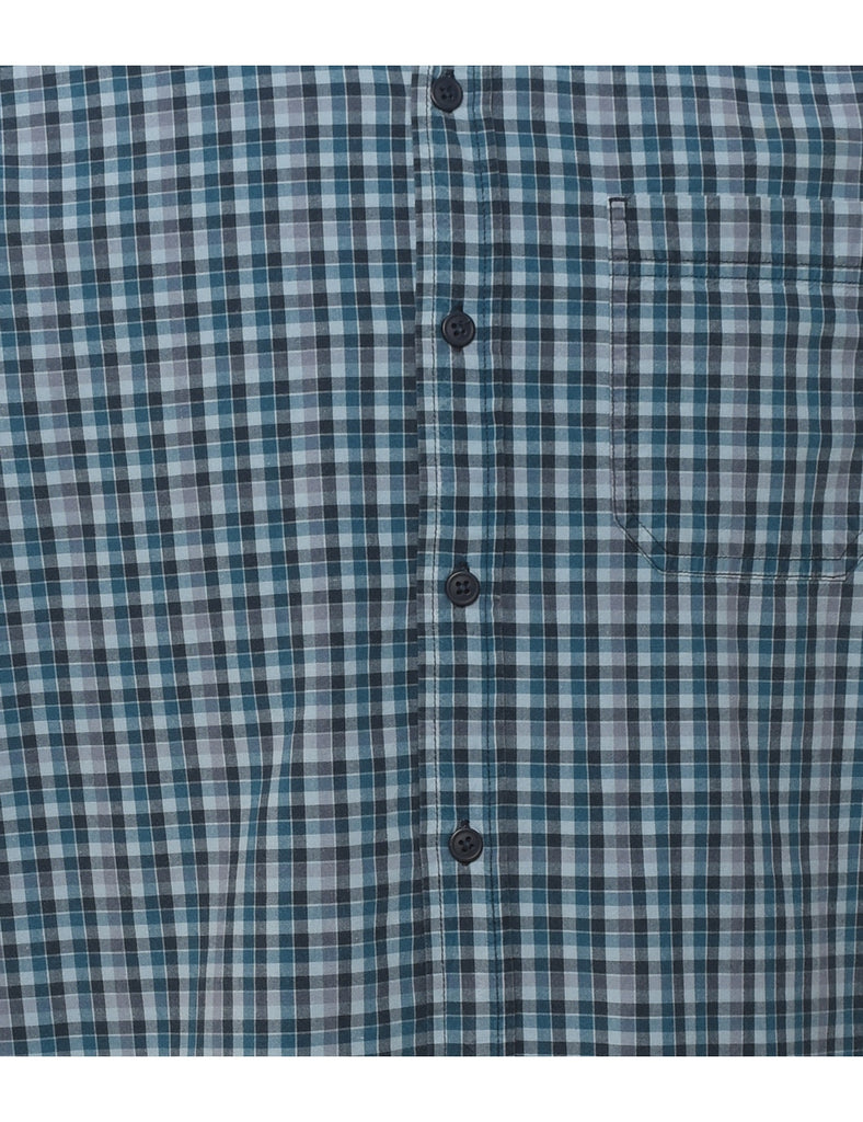 Columbia Checked Navy & Dark Grey Shirt - L