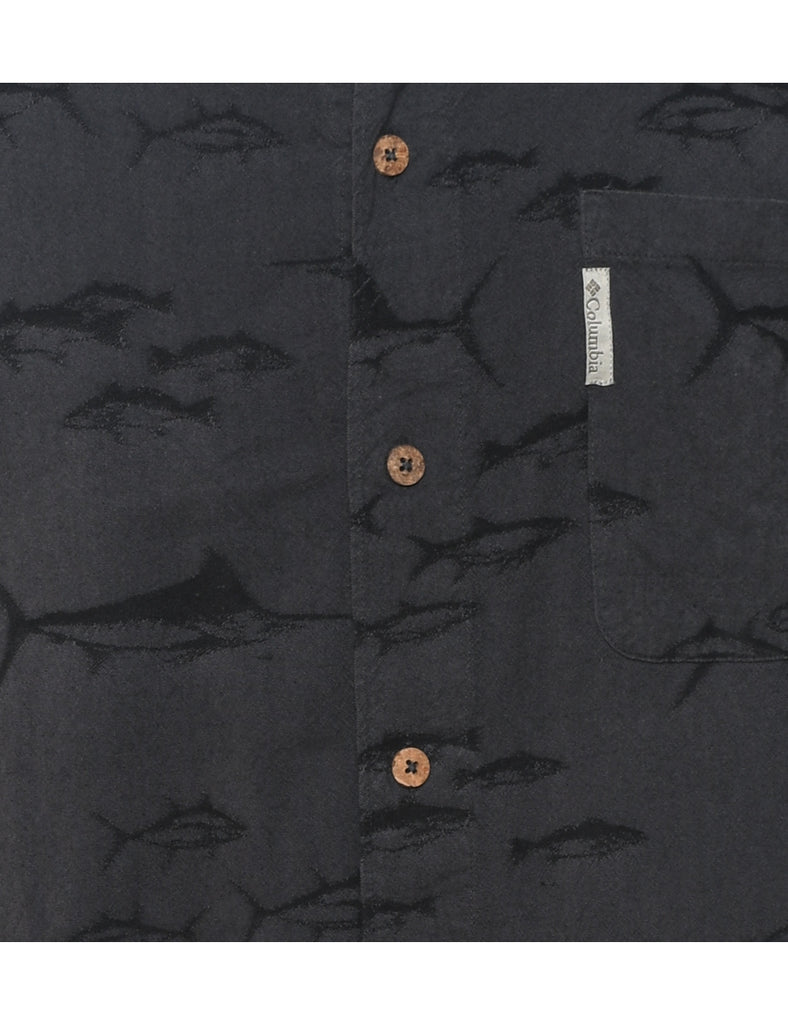 Columbia Dark Grey & Black Patterned Shirt - XL