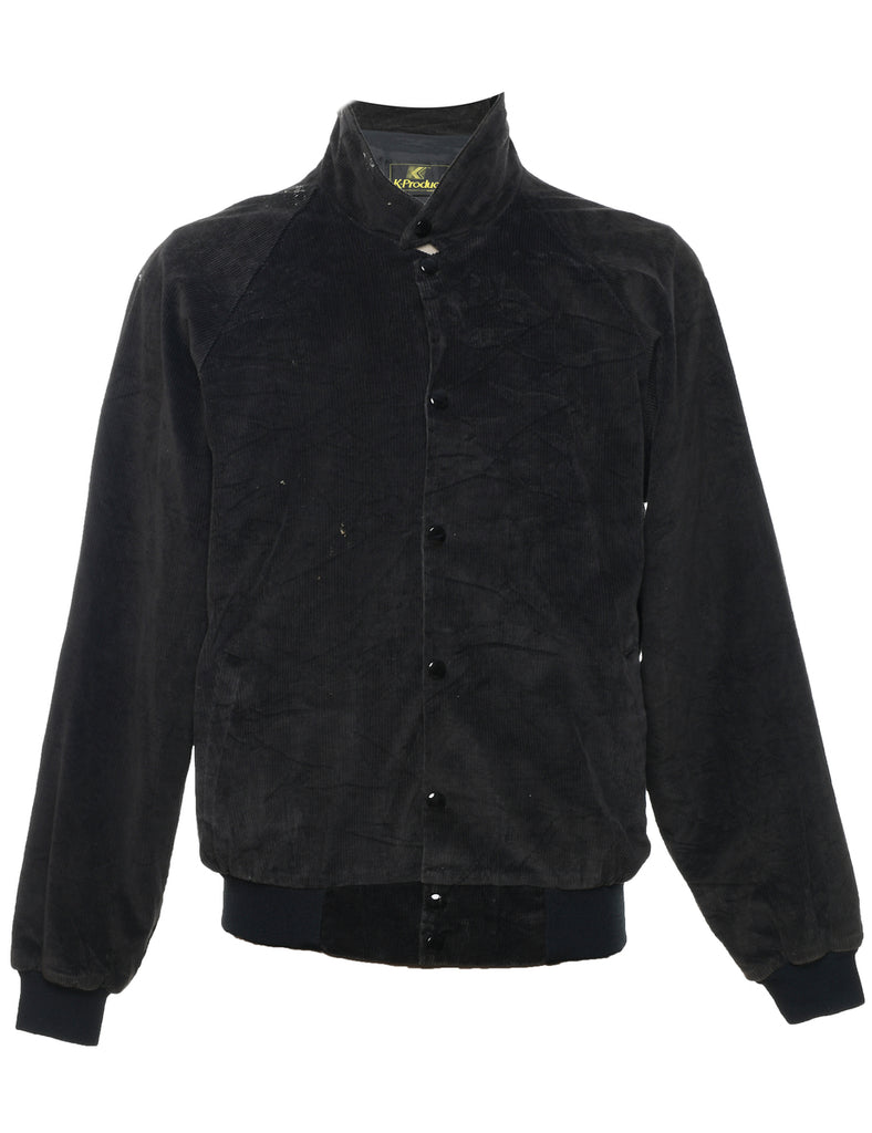 Corduroy Black Jacket - L