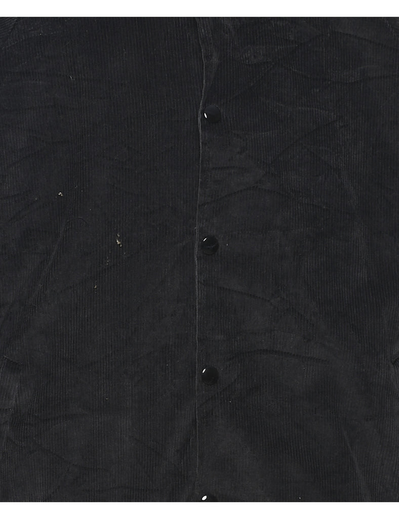 Corduroy Black Jacket - L