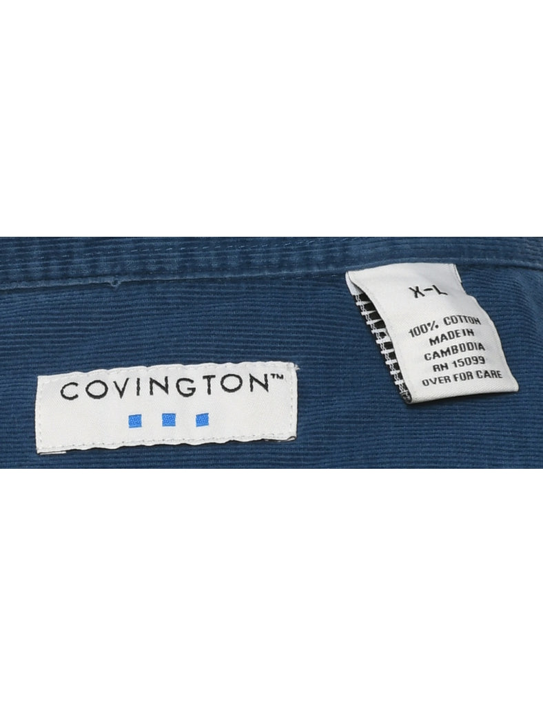Corduroy Blue Shirt - XL