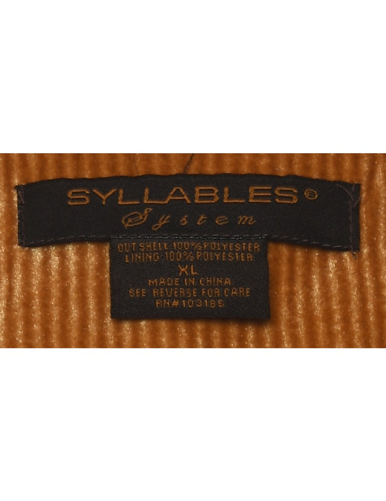 Corduroy Burnt Orange Classic Jacket - XL