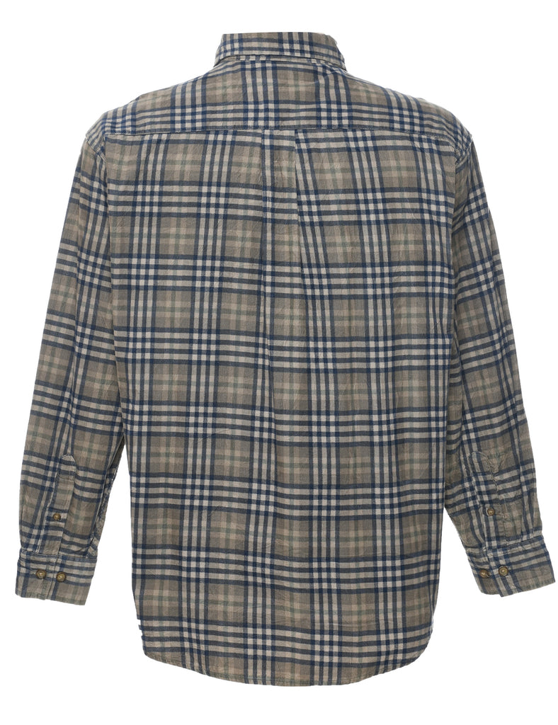 Corduroy Checked Shirt - M