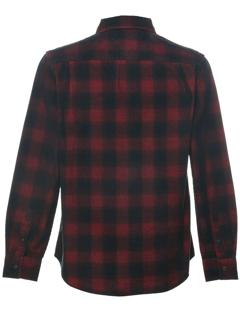 Corduroy Checked Shirt - M