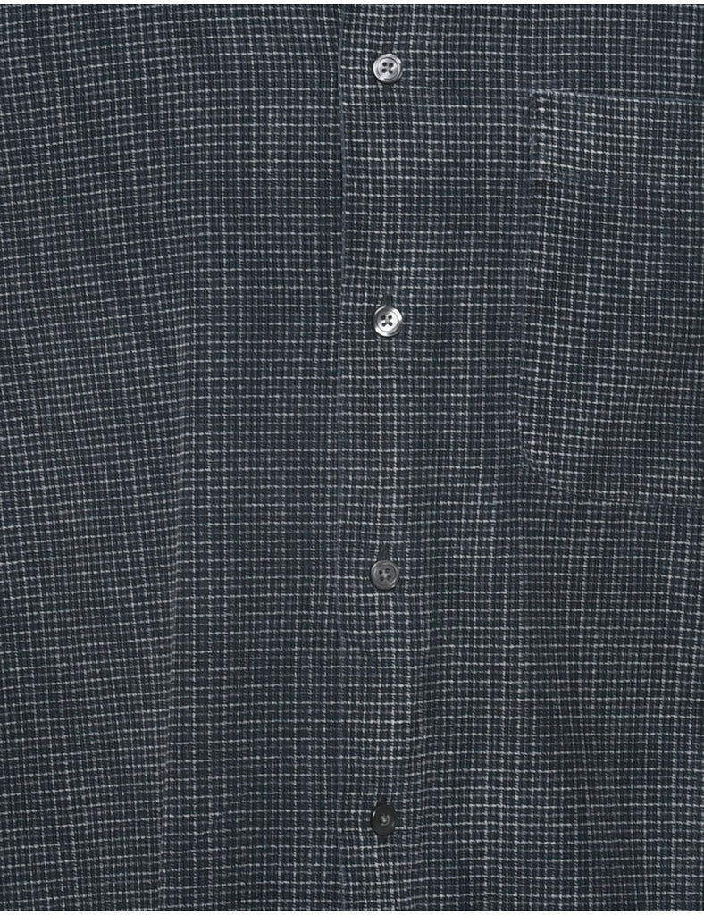 Corduroy Checked Shirt - M