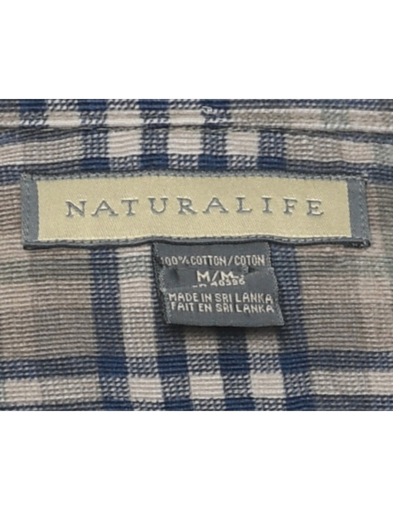 Corduroy Checked Shirt - M