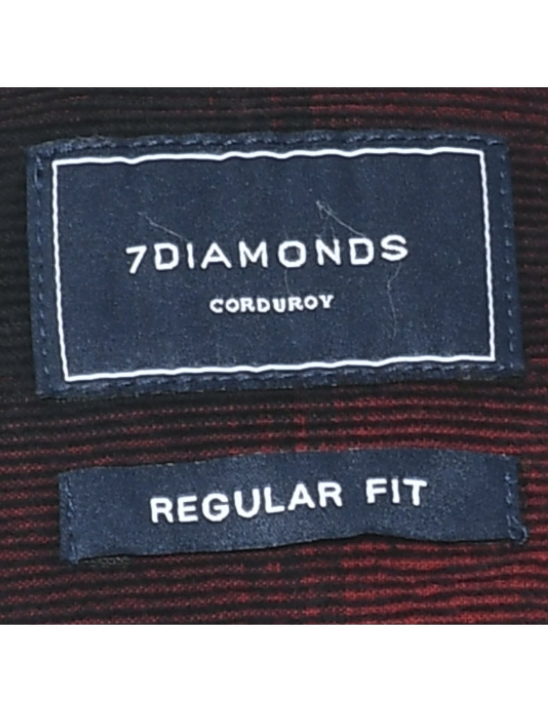 Corduroy Checked Shirt - M