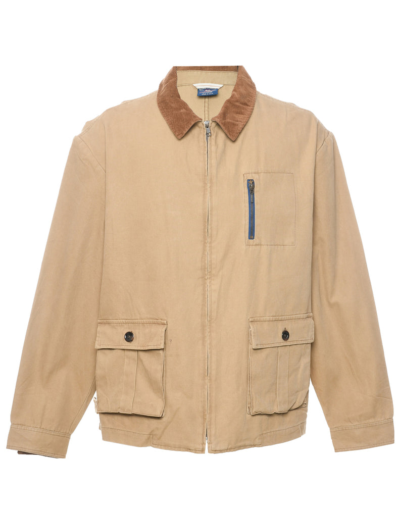 Corduroy Collar Jacket - XL