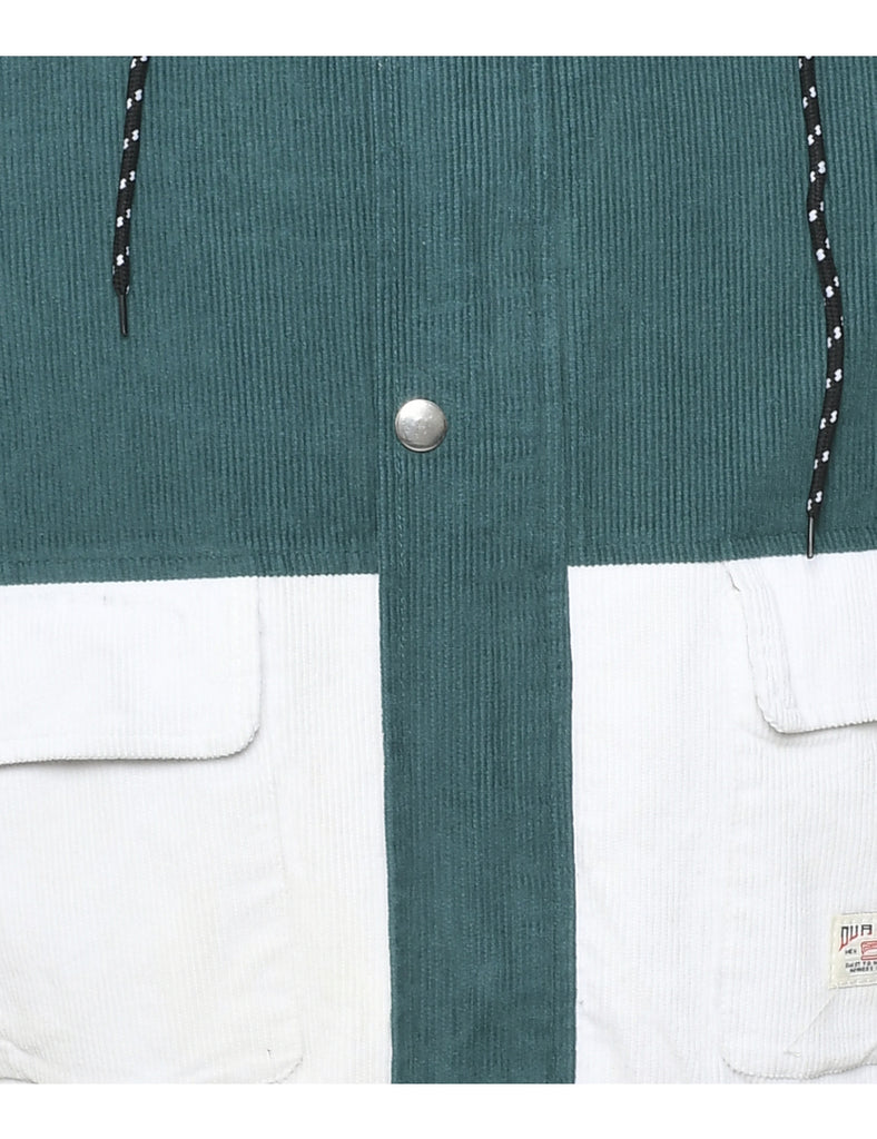 Corduroy Colour Block Jacket - M