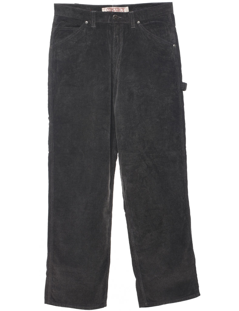 Corduroy Dark Grey Trousers - W32 L32
