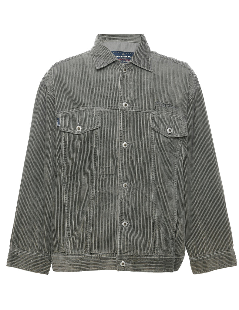 Corduroy Grey Phat Farm Jacket - L