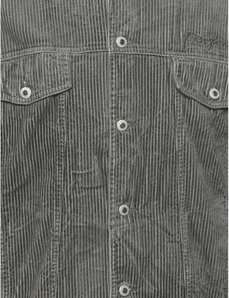 Corduroy Grey Phat Farm Jacket - L