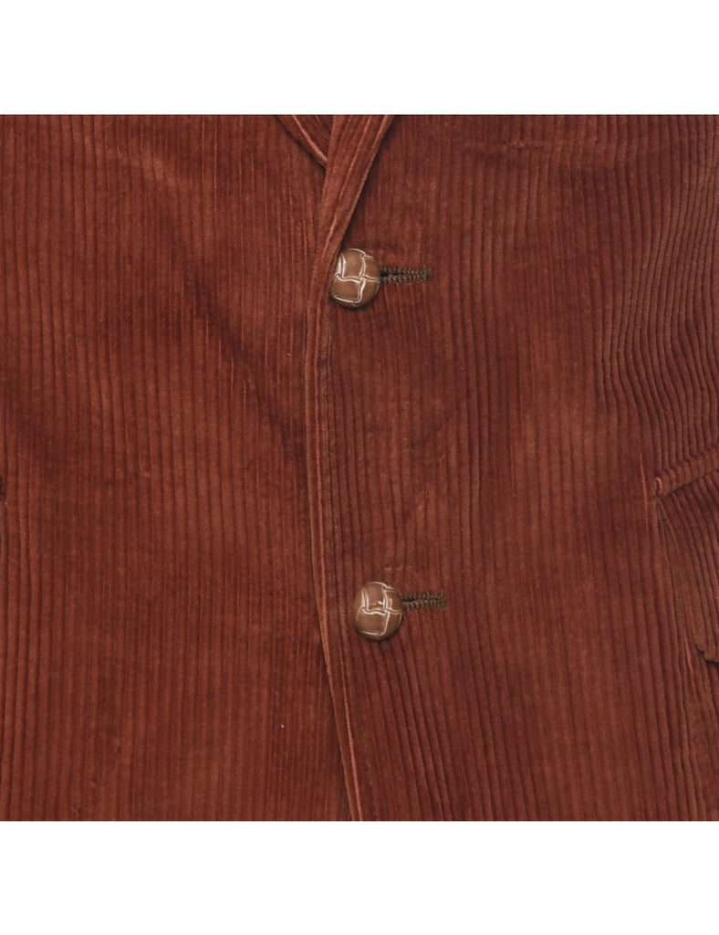 Corduroy Maroon Blazer - S