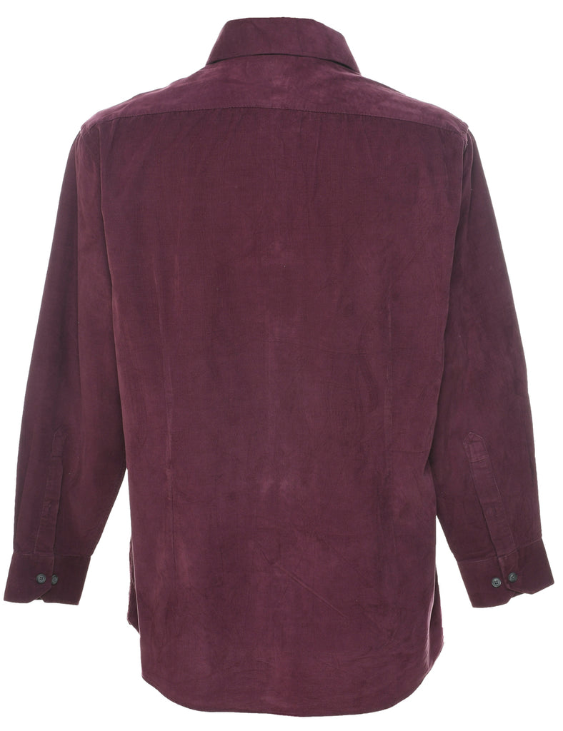 Corduroy Maroon Shirt - L