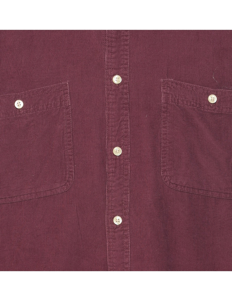 Corduroy Maroon Shirt - L