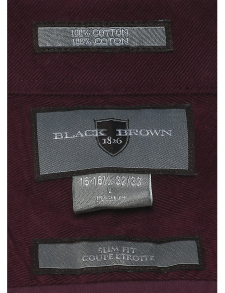 Corduroy Maroon Shirt - L