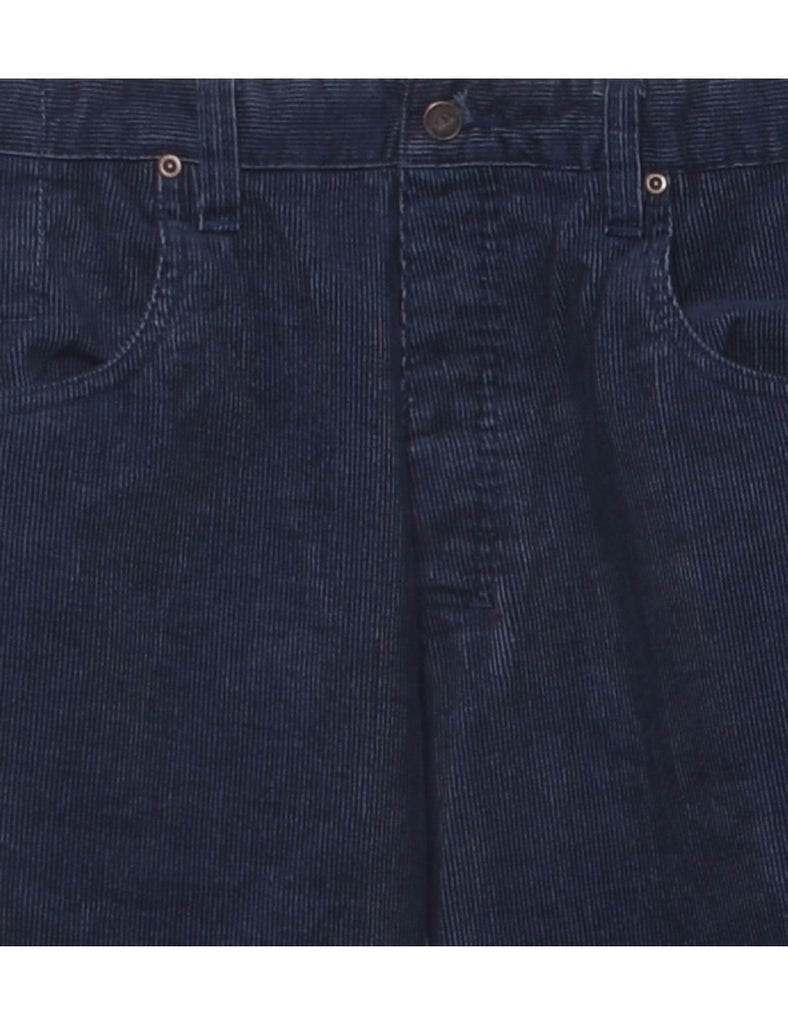 Corduroy Navy Trousers - W36 L31