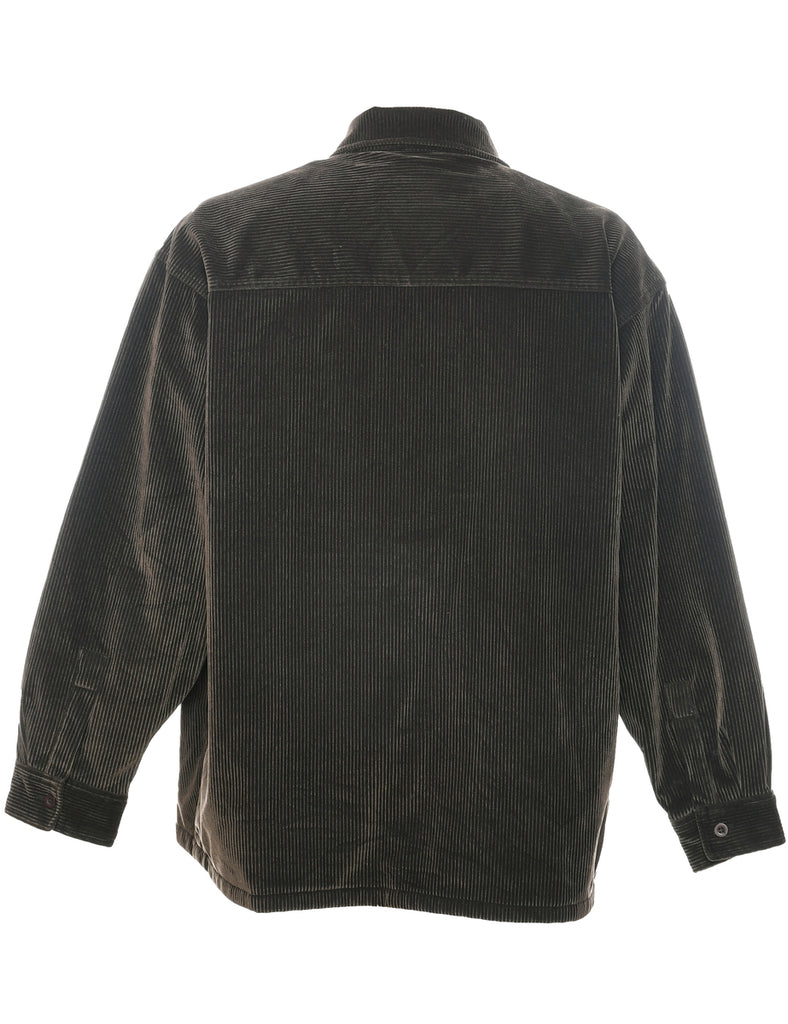 Corduroy Olive Green Jacket - M
