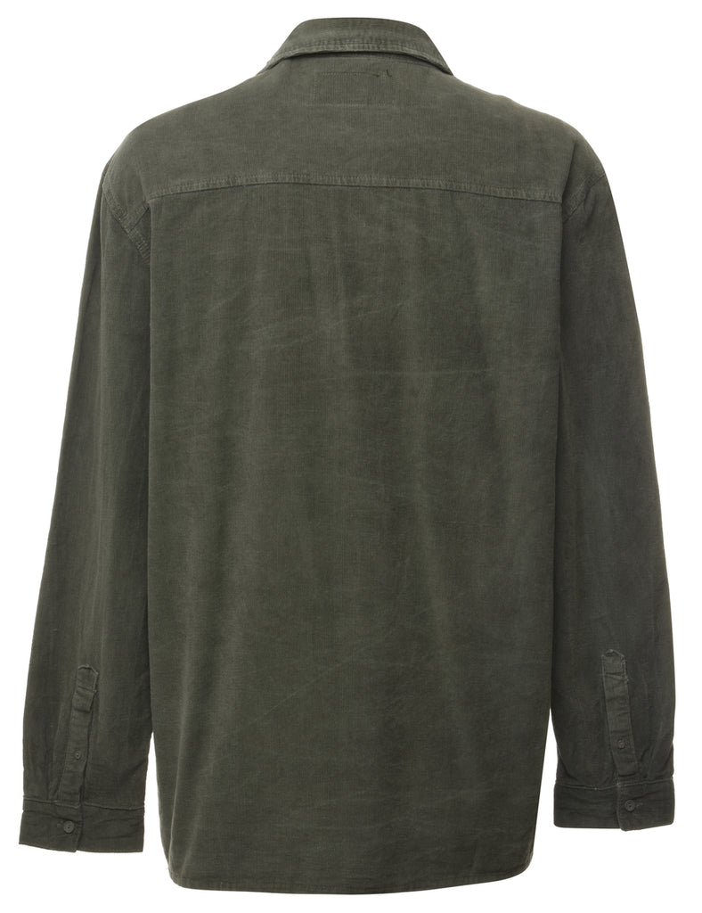 Corduroy Olive Green Shirt - L