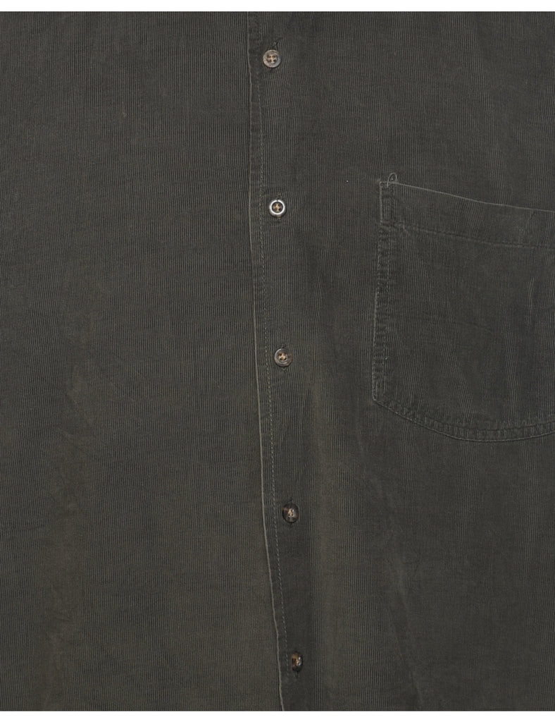 Corduroy Olive Green Shirt - L