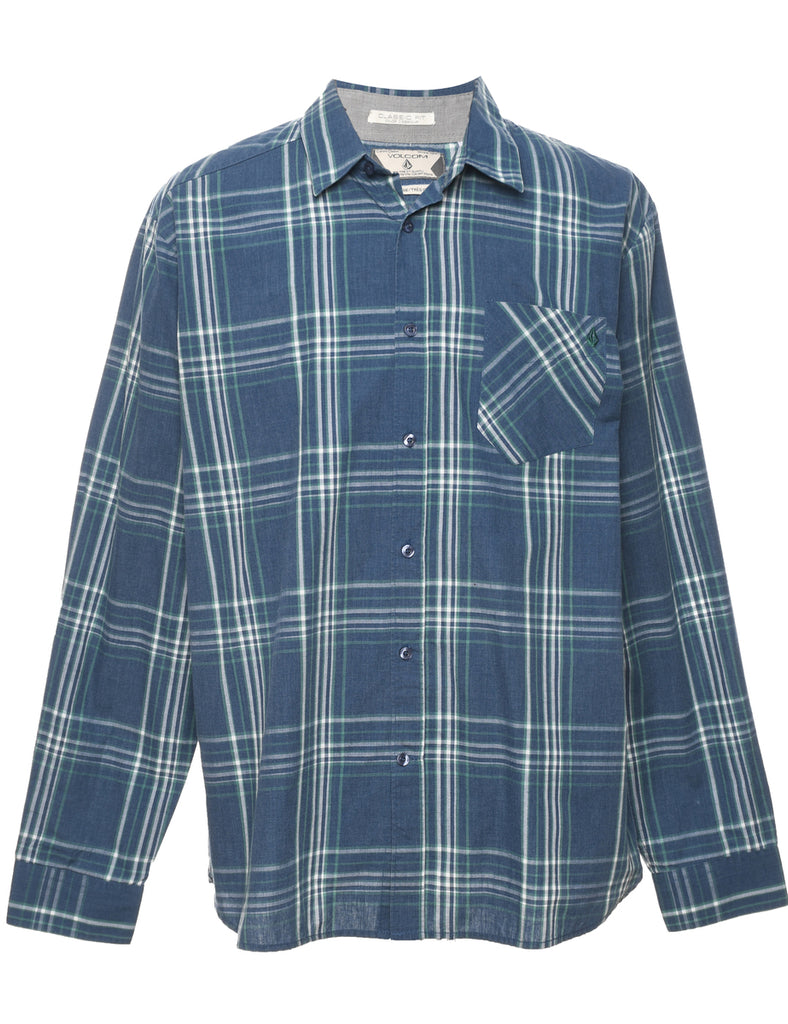 Cotton And Polyester Checked Shirt - XL