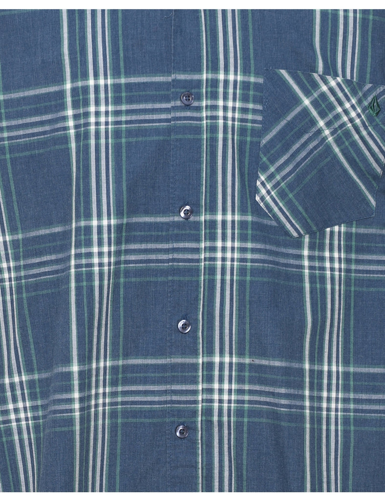 Cotton And Polyester Checked Shirt - XL