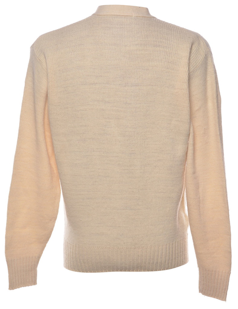 Cream Cardigan - M