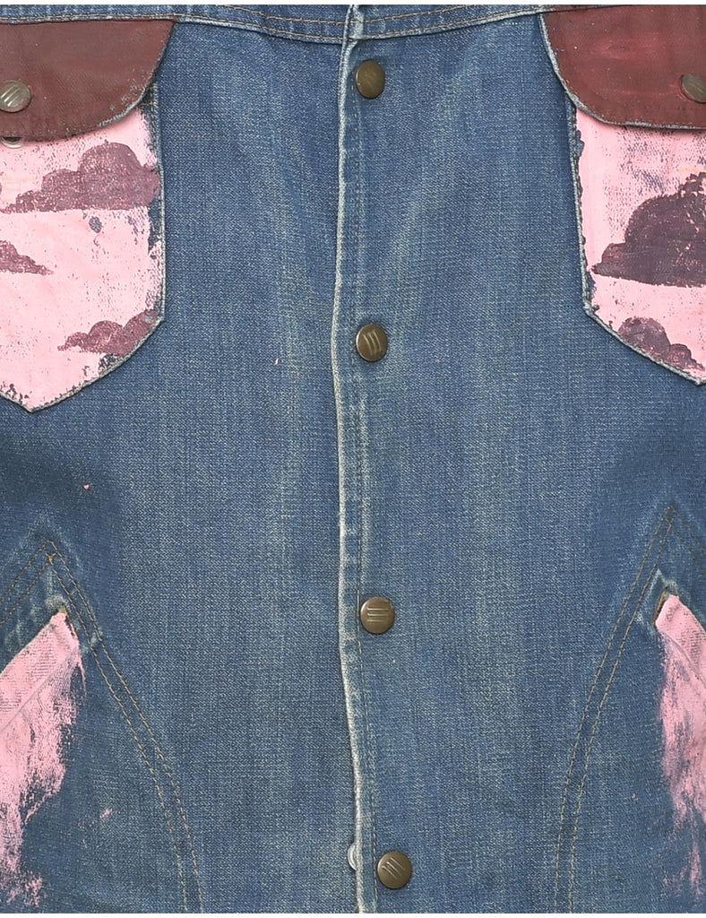 Customised Workwear Denim Jacket - M