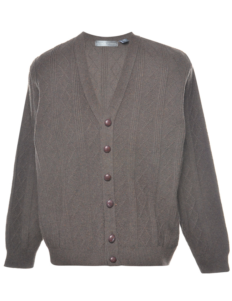 Dark Brown Cardigan - L