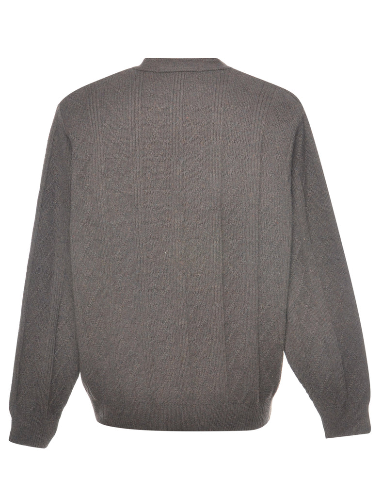 Dark Brown Cardigan - L