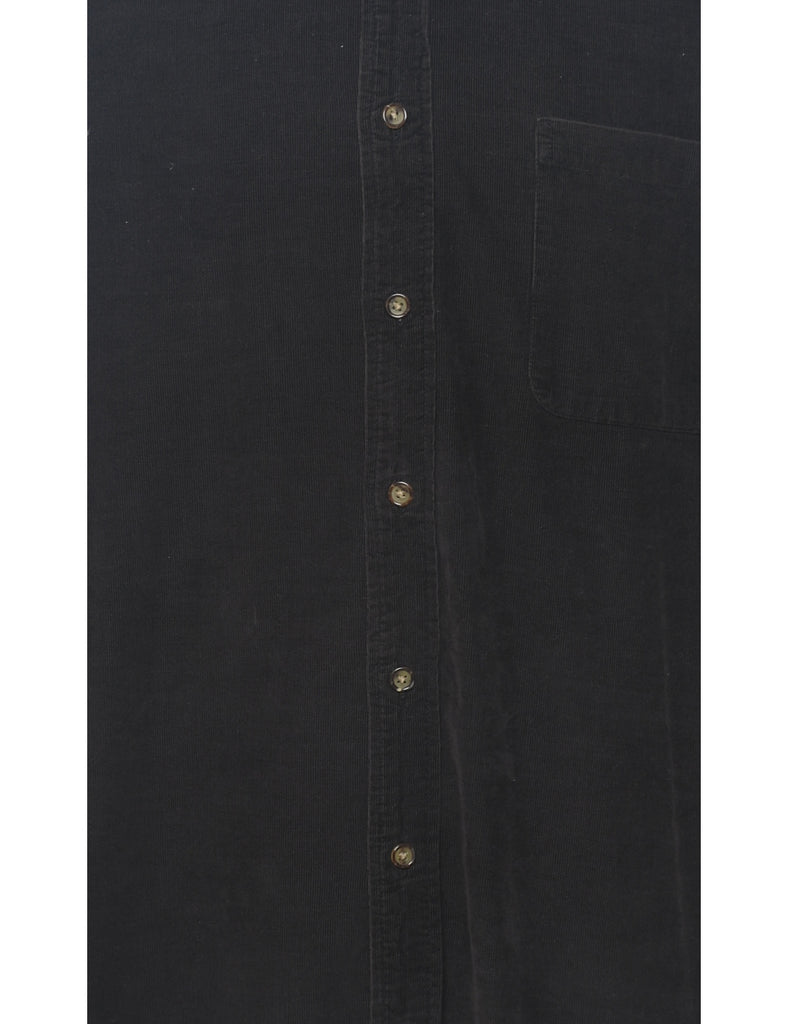 Dark Brown Corduroy Shirt - XL