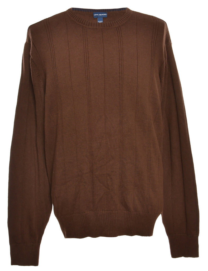 Dark Brown John Ashford Jumper - M