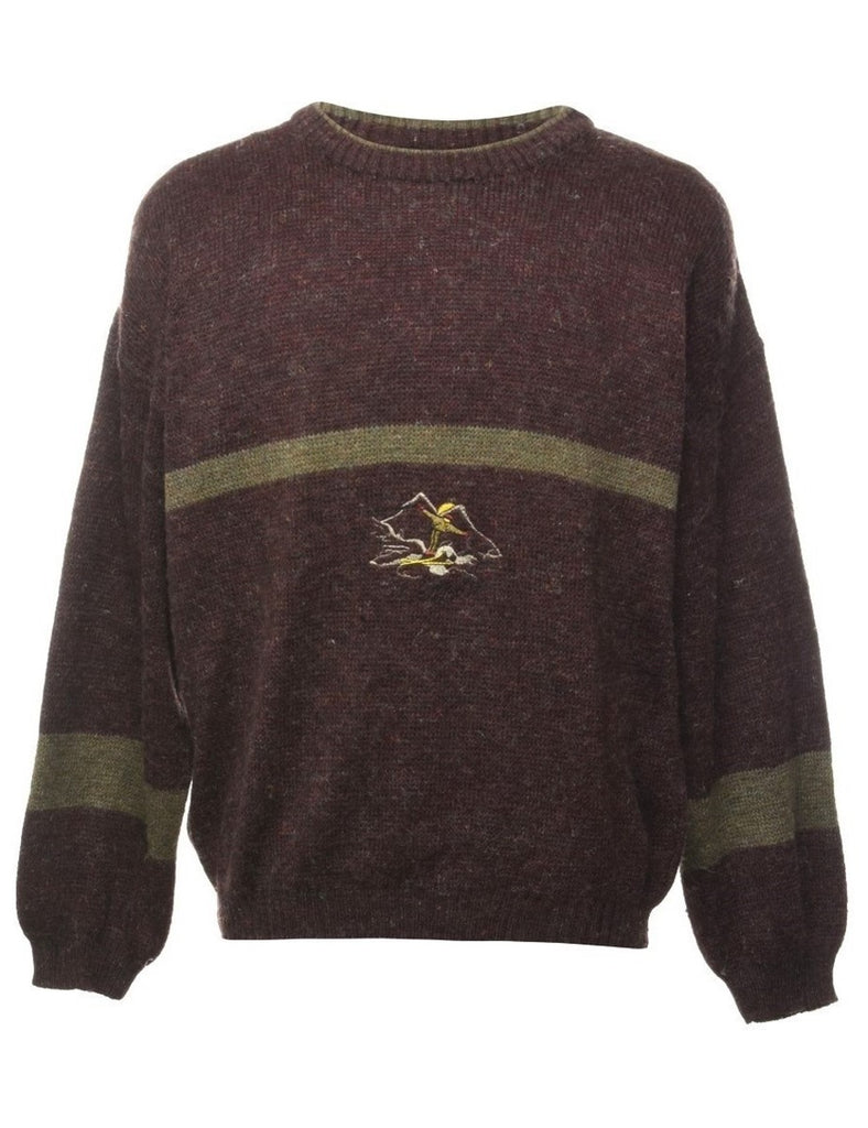 Dark Brown Jumper - S